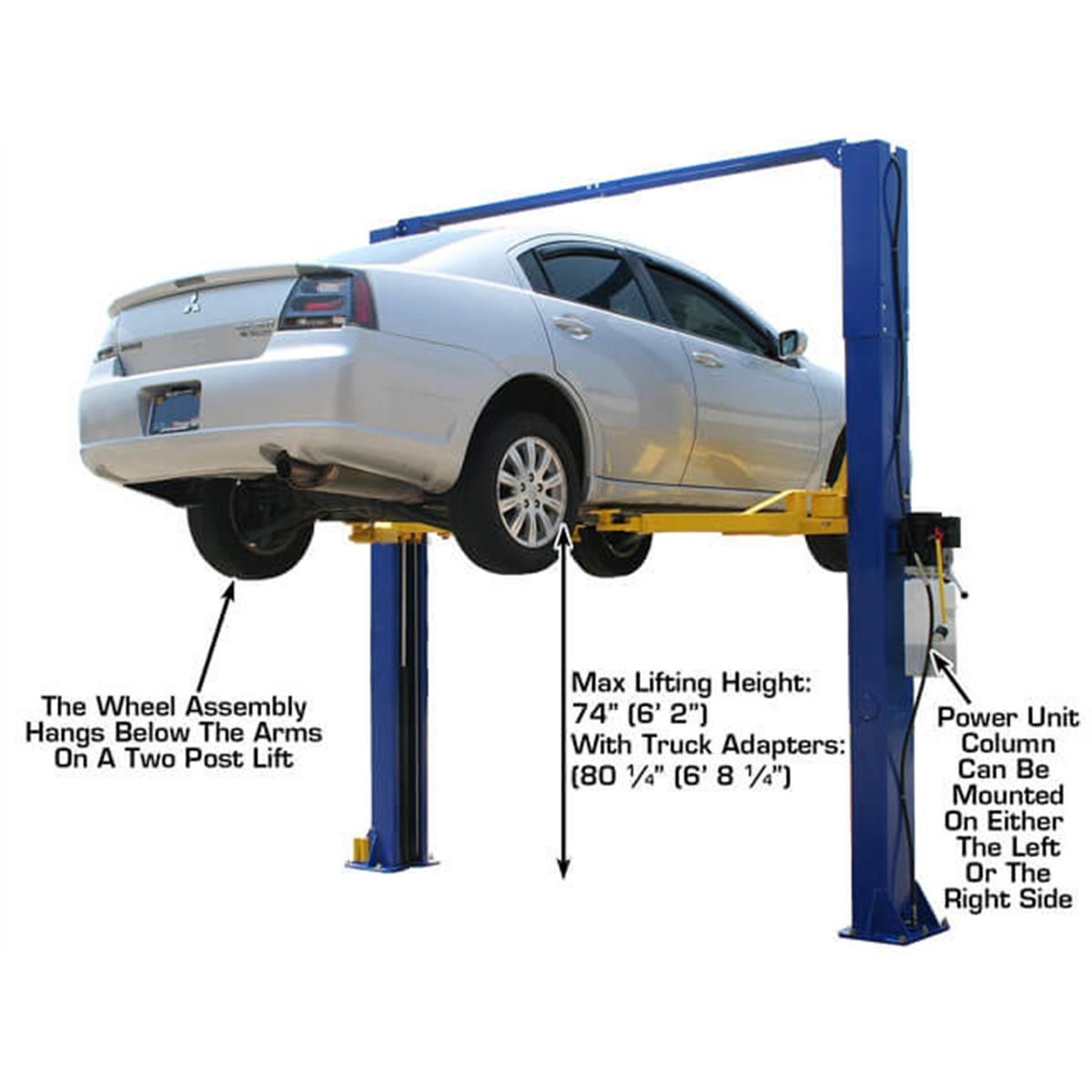 Atlas 9KOHX 9,000lb 2 Post Vehicle Lift