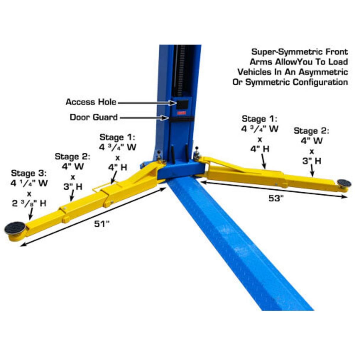 Atlas BP10000X 10,000lb 2 Post Vehicle Lift - Base Plate