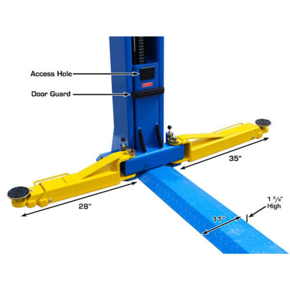 Atlas BP10000X 10,000lb 2 Post Vehicle Lift - Base Plate