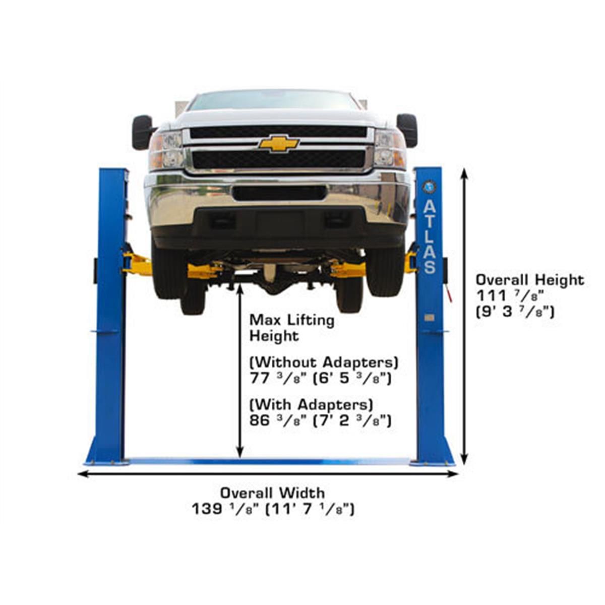 Atlas BP10000X 10,000lb 2 Post Vehicle Lift - Base Plate