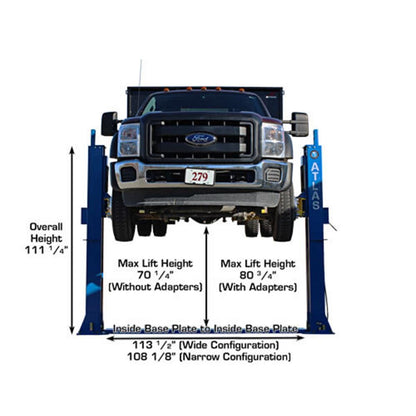 Atlas BP12000X 12,000lb 2 Post Vehicle Lift